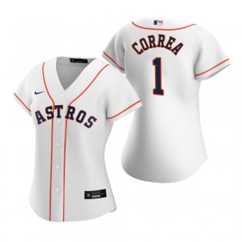 Women's Houston Astros Carlos Correa Nike White 2020 Replica Home Jersey