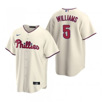 Men's Philadelphia Phillies Nick Williams Nike Cream Replica Alternate Jersey