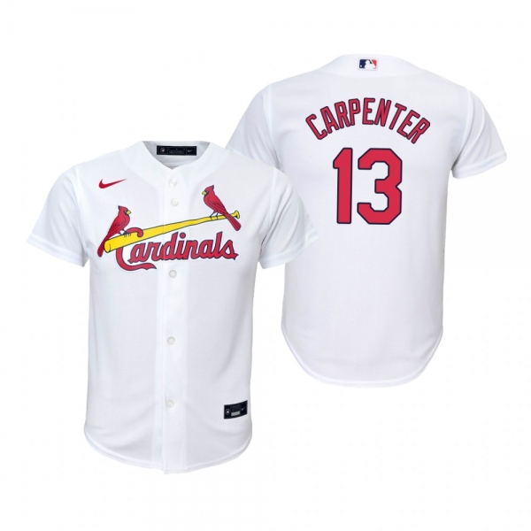 Youth St. Louis Cardinals Matt Carpenter Nike White Replica Home Jersey