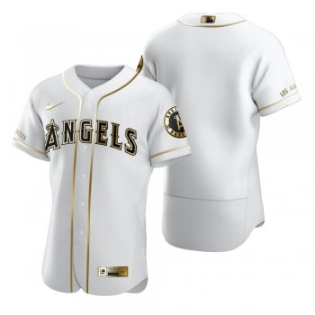 Men's Los Angeles Angels Nike White Authentic Golden Edition Jersey