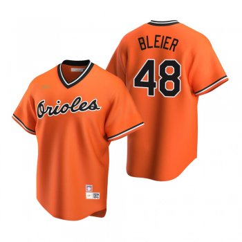 Men's Baltimore Orioles Richard Bleier Nike Orange Cooperstown Collection Alternate Jersey