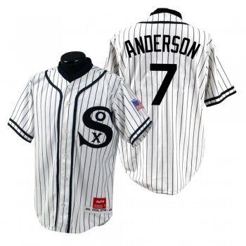 Men's Chicago White Sox Tim Anderson White Turn Back the Clock 1990 Special Edition Jersey