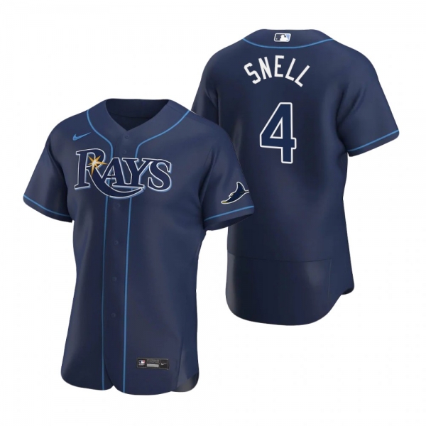 Men's Tampa Bay Rays Blake Snell Nike Navy Authentic 2020 Alternate Jersey