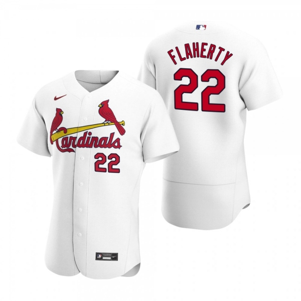 Men's St. Louis Cardinals Jack Flaherty White 2020 Home Authentic Player Jersey