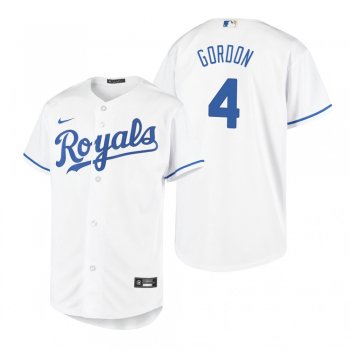 Youth Kansas City Royals Alex Gordon Nike White 2020 Replica Home Jersey