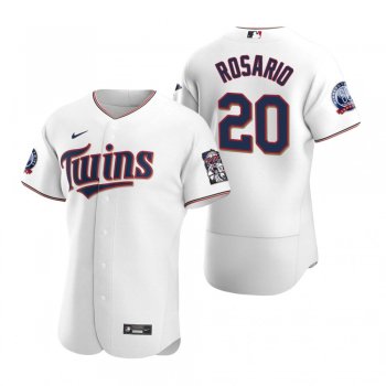 Men's Minnesota Twins Eddie Rosario Nike White Authentic 2020 Home Jersey