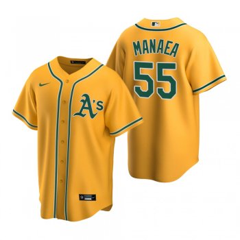 Men's Oakland Athletics Sean Manaea Nike Gold Replica Alternate Jersey