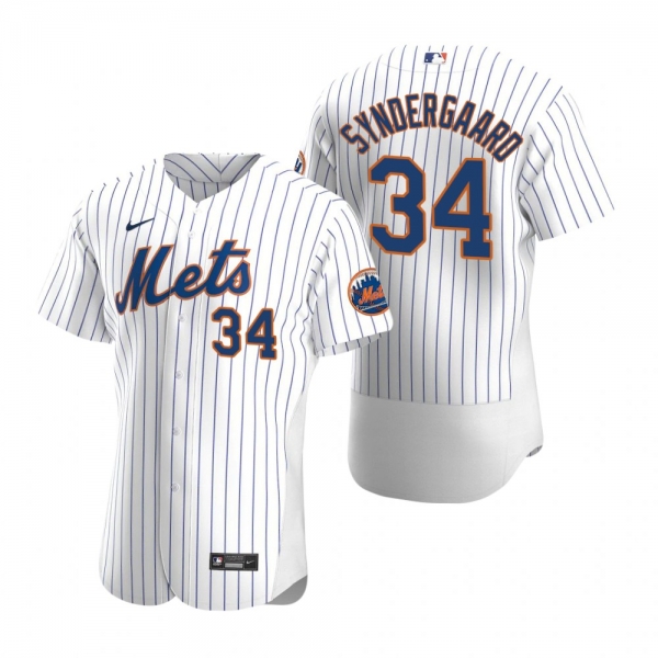 Men's New York Mets Noah Syndergaard Nike White Authentic 2020 Home Jersey