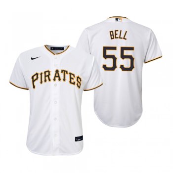 Youth Pittsburgh Pirates Josh Bell Nike White Replica Home Jersey