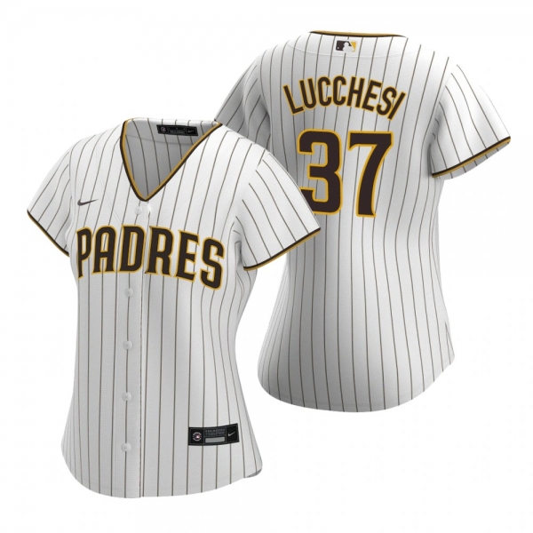 Women's San Diego Padres Joey Lucchesi Nike White Replica 2020 Home Jersey