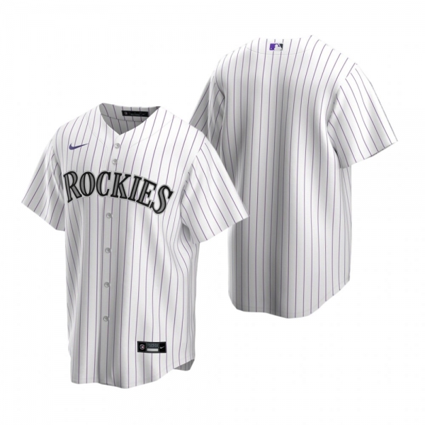 Men's Colorado Rockies Nike White Replica Home Jersey