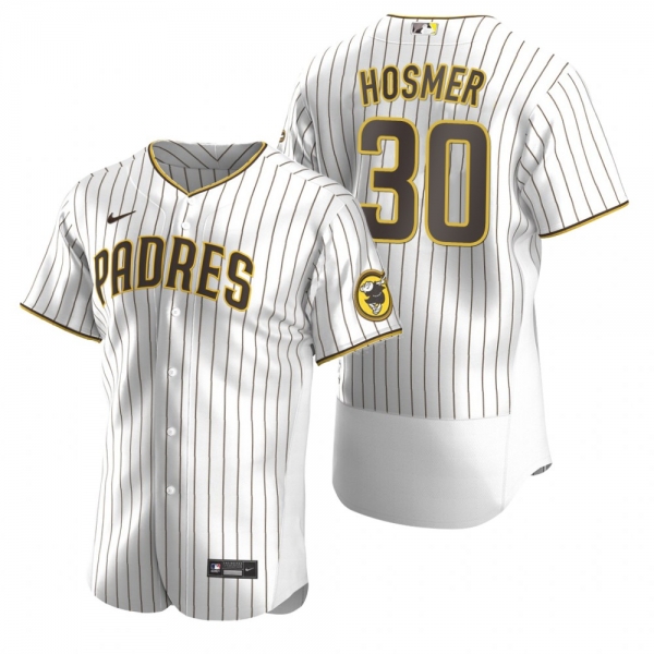 Men's San Diego Padres Eric Hosmer Nike White Brown Authentic Jersey