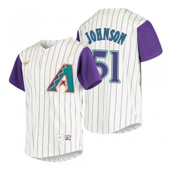 Youth Arizona Diamondbacks Randy Johnson Nike Cream 2020 Cooperstown Collection Alternate Jersey