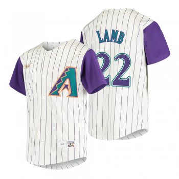 Youth Arizona Diamondbacks Jake Lamb Nike Cream 2020 Cooperstown Collection Alternate Jersey