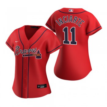 Women's Atlanta Braves Ender Inciarte Nike Red 2020 Replica Alternate Jersey