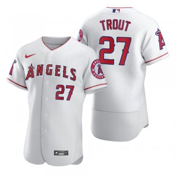 Men's Los Angeles Angels Mike Trout Nike White 2020 Authentic Jersey