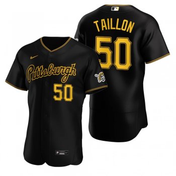 Men's Pittsburgh Pirates Jameson Taillon Nike Black Authentic 2020 Alternate Jersey