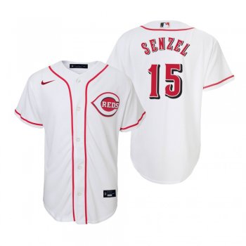 Youth Cincinnati Reds Nick Senzel Nike White Replica Home Jersey