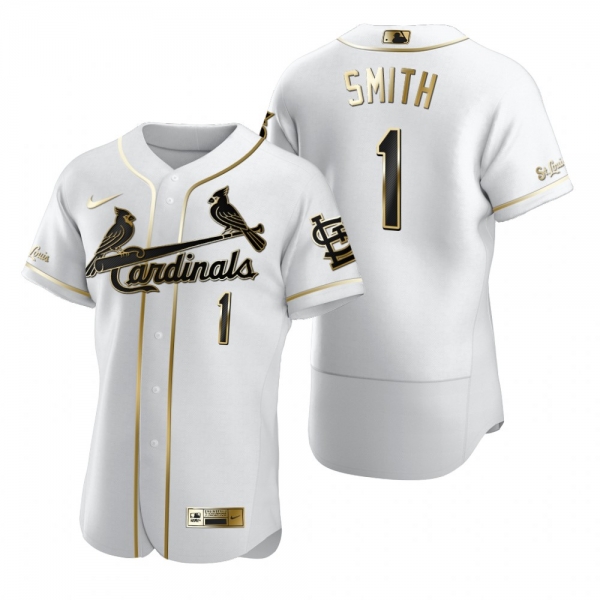 Men's St. Louis Cardinals Ozzie Smith Nike White Authentic Golden Edition Jersey