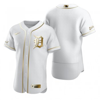 Men's Detroit Tigers Nike White Authentic Golden Edition Jersey