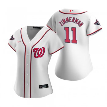 Women's Washington Nationals Ryan Zimmerman Nike White 2019 World Series Champions Replica Jersey