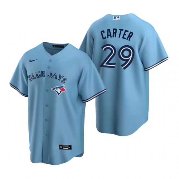 Men's Toronto Blue Jays Joe Carter Nike Powder Blue 2020 Replica Alternate Jersey