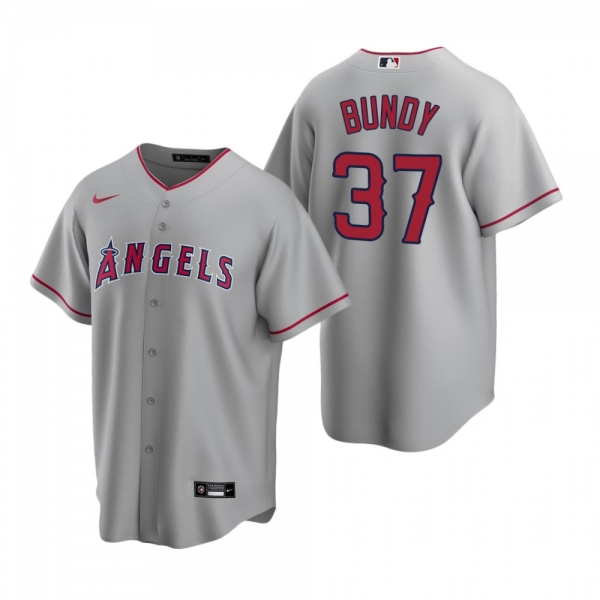 Men's Los Angeles Angels Dylan Bundy Nike Gray Replica Road Jersey