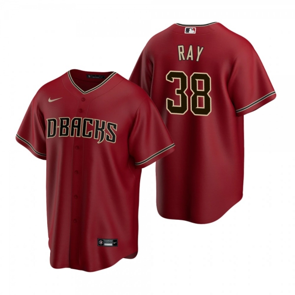 Men's Arizona Diamondbacks Robbie Ray Nike Red 2020 Replica Alternate Jersey