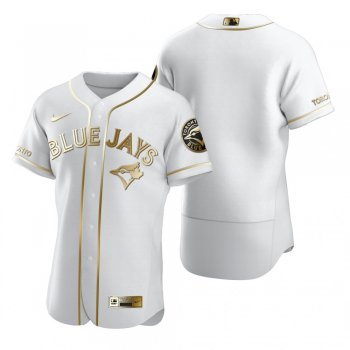 Men's Toronto Blue Jays Nike White Authentic Golden Edition Jersey