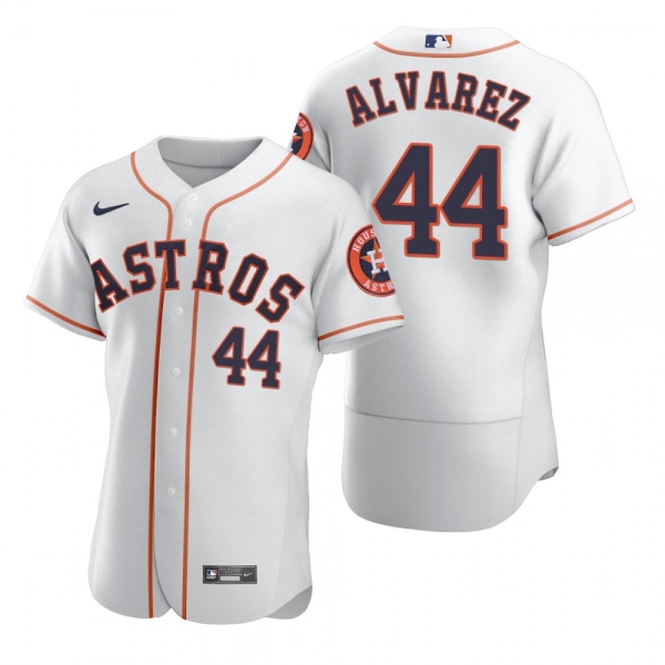 Men's Houston Astros Yordan Alvarez Nike White 2020 Authentic Jersey