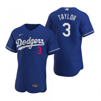 Men's Los Angeles Dodgers Chris Taylor Nike Royal Authentic 2020 Alternate Jersey