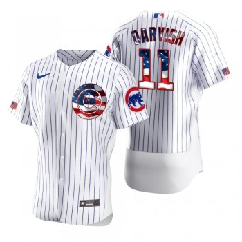 Men's Yu Darvish Chicago Cubs White 2020 Stars & Stripes 4th of July Jersey