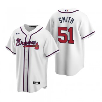 Men's Atlanta Braves Will Smith Nike White 2020 Replica Home Jersey