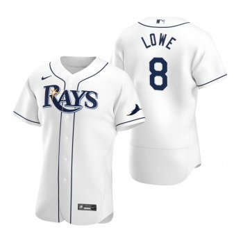 Men's Tampa Bay Rays Brandon Lowe White 2020 Home Authentic Player Jersey