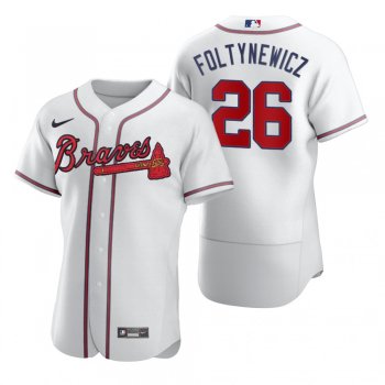 Men's Atlanta Braves Mike Foltynewicz Nike White 2020 Authentic Jersey