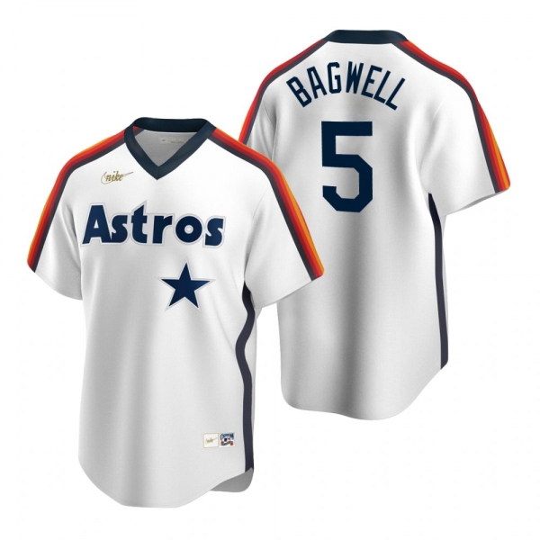 Men's Houston Astros Jeff Bagwell Nike White Cooperstown Collection Home Jersey