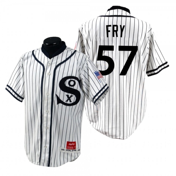 Men's Chicago White Sox Jace Fry White Turn Back the Clock 1990 Special Edition Jersey