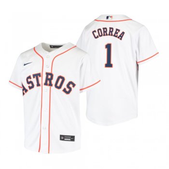 Youth Houston Astros Carlos Correa Nike White Replica Home Jersey