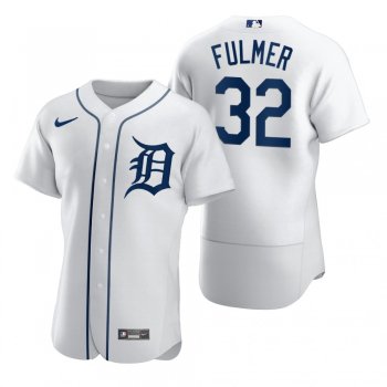 Men's Detroit Tigers Michael Fulmer Nike White 2020 Authentic Jersey