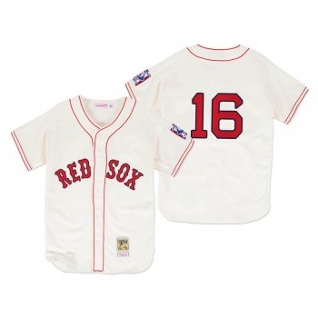 Men's Boston Red Sox Andrew Benintendi Cream 1939 Authentic Home Jersey