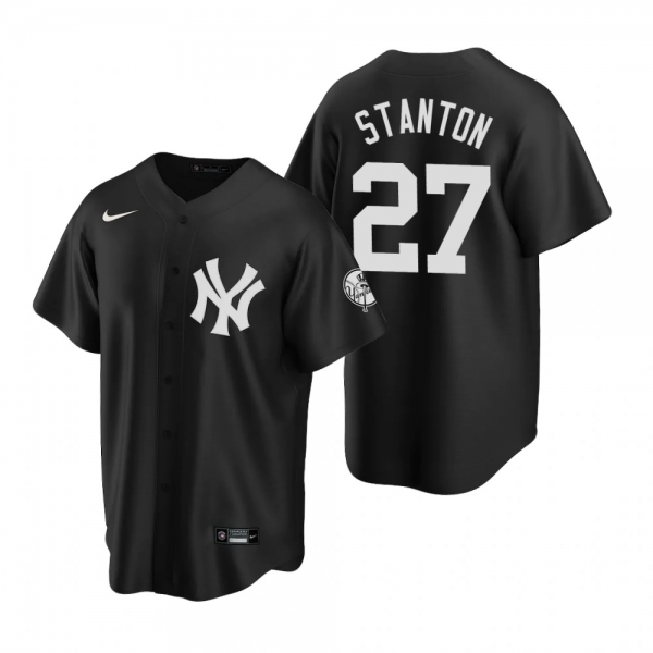 Men's New York Yankees Giancarlo Stanton Nike Black 2020 Replica Fashion Jersey