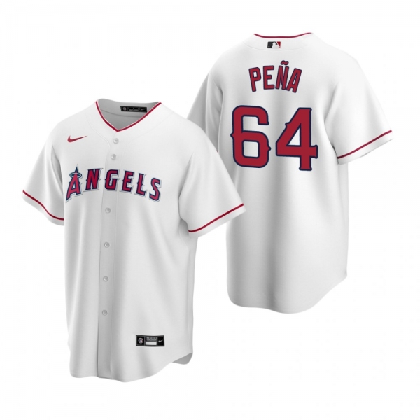 Men's Los Angeles Angels Felix Pena Nike White Replica Home Jersey