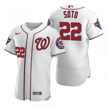 Men's Washington Nationals Juan Soto Nike White 2020 Authentic Jersey