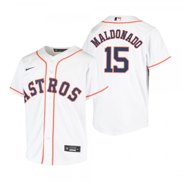 Youth Houston Astros Martin Maldonado Nike White Replica Home Jersey