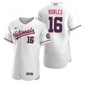 Men's Washington Nationals Victor Robles Nike White Authentic 2020 Alternate Jersey