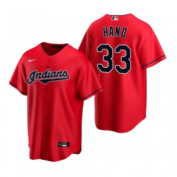 Men's Cleveland Indians Brad Hand Nike Red Replica Alternate Jersey