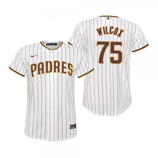 Youth San Diego Padres Cole Wilcox Nike White Replica Home Jersey