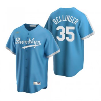 Men's Los Angeles Dodgers Cody Bellinger Nike Light Blue Cooperstown Collection Alternate Jersey