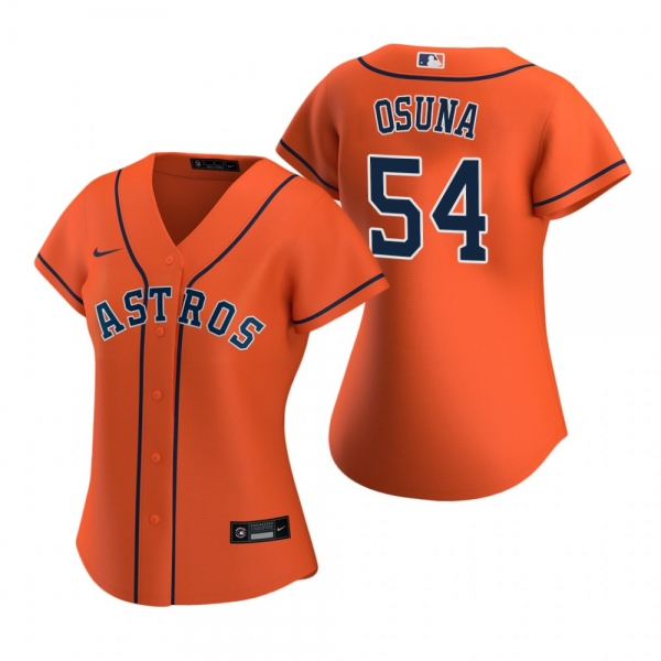 Women's Houston Astros Roberto Osuna Nike Orange 2020 Replica Alternate Jersey