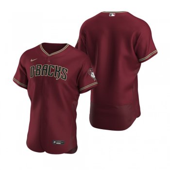 Men's Arizona Diamondbacks Nike Crimson Authentic Alternate Jersey